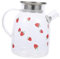 Amosfun Théière Verre Avec Motif Fraise Verre Borosilicaté Chaleur Pour Infusion De Thé Et Eau Froide Pot Transparent