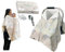 VITAUJ Parasol Poussette Bébé 4-en-1 VITAUJ – Couverture Universelle Réversible Coton & Minky – Anti-UV, Pluie & Moustiques – Allaitement & Voyage – Cadeau Naissance