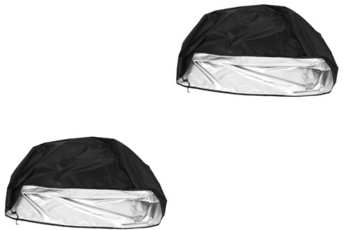 Sosoport 2 Piezas Cubierta Protectora Para Parrilla De Barbacoa Pequeña Parrilla De Carbón Cubierta De Parrilla De átil Para Parrilla Cubierta De Parrilla Resistente Agua