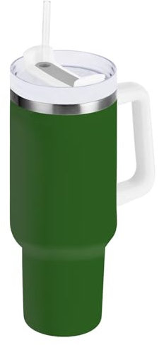 ODAWA Bouteille d'eau de sport avec pailles Vert cactus 887 ml