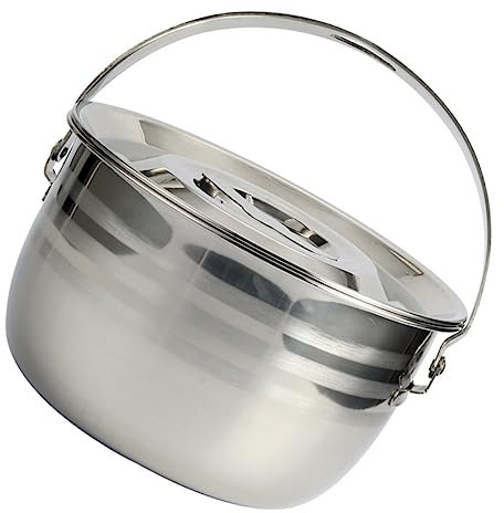 Cabilock 1pieza Potente Olla Inoxidable De Gran Capacidad Olla De y Guiso Antiadherente Para Camping Para Cocinar