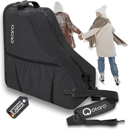 Otaro Schlittschuhtasche (60.000+ zufriedene Kunden) – Wasserabweisende & robuste Schlittschuh Tasche | Für Kinder & Erwachsene, Inliner Tasche, für Eiskunstlauf- und Eishockey-Zubehör geeignet