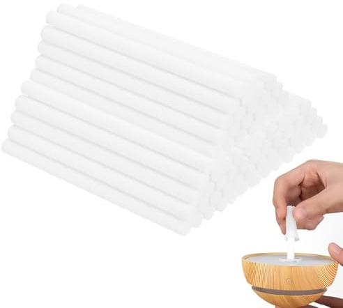 WUSJCOF 40 Aroma Diffusor Nachfüllstäbchen,Baumwollfilter,Filter Ersatzdochte Kit,für Luftbefeuchter und Aroma Diffusor im Büro und Schlafzimmer