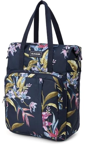 Dakine Campus Hybrid Rucksack 26L Tote & Laptop Daypack, Schwarz | 26L wandelbarer Tragetaschen-Rucksack, breite Reißverschlussöffnung, isolierte Vordertasche, gepolstertes Laptop-Fach