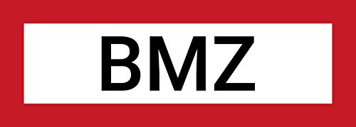 BMZ Aufkleber Schild, Brandschutzschild/Brandmeldezentrale PVC-Folie Brandmeldeanlage