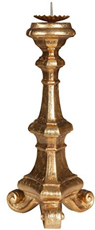 Biscottini Bougeoir Bois 37x19x19 cm | Chandelier Bois Decorative | Bougies Chandelier