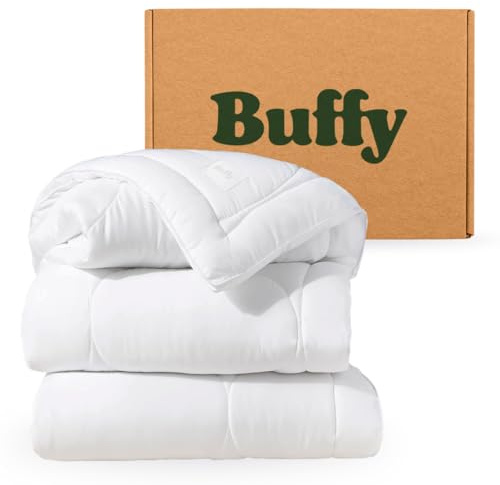 Buffy Cloud Comforter – Lyocell-Stoff, Daunenalternative Füllung, extra Flauschige Steppbetteinlage mit Ecklaschen (King/Calking)