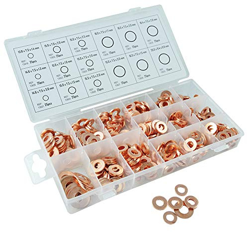 ESTUCHE DE ARANDELAS DE COBRE PARA INYECTORES 375 PCS