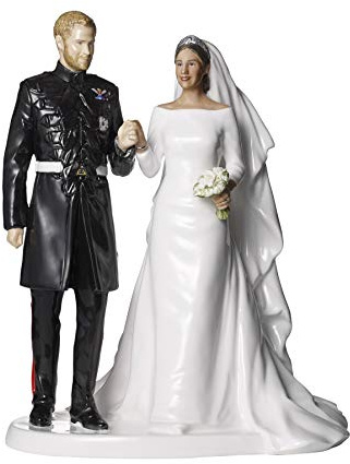 Royal Doulton Königliche Hochzeit Prinz Harry & Ms Meghan Markle, Knochenporzellan, mehrfarbig, 26,5 cm
