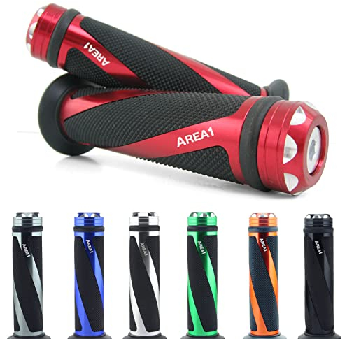 Lenkergriffe kompatibel mit Aprilia RX 125, SX125, RX50, SX 50 Factory,(Coil/Rot)