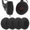 Geekria 2 Pairs Flex Fabric Headphones Ear Covers (Product Safety Certified), Washable & Stretchable Earcup Protectors for Over-Ear Headsets Ear Pads, Sweat-Resistant (Size L/Black)