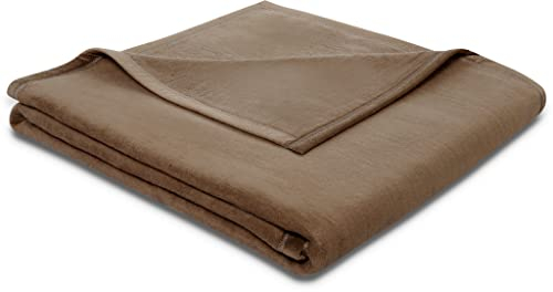 biederlack® Flauschige Kuscheldecke Pure Cotton I Made in Germany I Öko-Tex Standard 100 I Wohndecke aus 100% Baumwolle in Schoko-braun I Couch-Decke 150x200 cm | nachhaltig produziert
