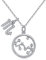 Qings Constellation Halskette 925 Sterling Silber CZ Skorpion Horoskop Sternzeichen Anhänger Halskette für Frauen Mädchen Valentinstag