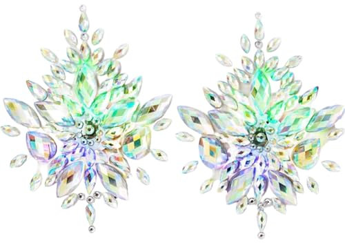 Sasswear Cache-tétons lumineux LED avec strass