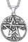 FaithHeart Edelstahl Wicca Pentagramm Anhänger Silber Wicca Schmuck mit Lebensabaum Herren Schmuck für Herren und Männer