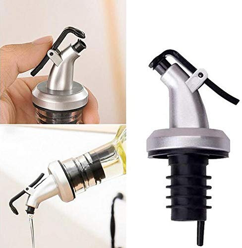 Woonsoon 8 Stück auslaufsichere Capwine Cap Olive Oil Dispenser Bottle Designed for Oil,Olive Oil Pour Spout Vinegar,Sauce,Wine or Salad Dressing Bottle Dispenser