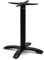 Dublino Tischgestell Tischbein schwarz | Premium | PJ7602 | Gusseisen | Esstisch | Höhe 73 cm | 12,6 kg | Standfuß 46x46 cm | max. Tischplattengröße 80x80 / Ø 100 cm