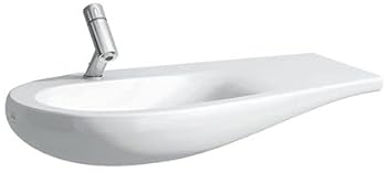 Laufen Alessi one Waschtisch, unterbaufähig, ohne Hahnloch, ohne Überlauf, Ablage rechts, 900x500, weiß LCC - H8149754001091