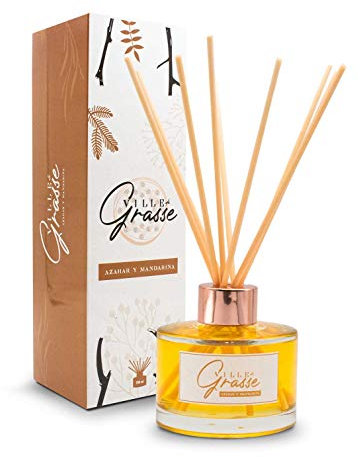 Ville de Grasse SENSAODOR, Ambientador, Mikado 100ml, Empresas, Hogar, Ambientación y Decoración (Azahar y Mandarina, Individual (100ml))