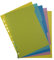 Exacompta 7205E Forever Young Trennblätter aus recyceltem Polypropylen 5-teiliges Register für DIN A4 Indexseite bedruckbar Blauer Engel zertifiziert 5 vollfarbige Seiten, Pastellfarben