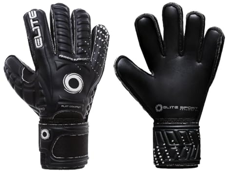 Elite Sports Warrior Torwarthandschuhe, Schwarz