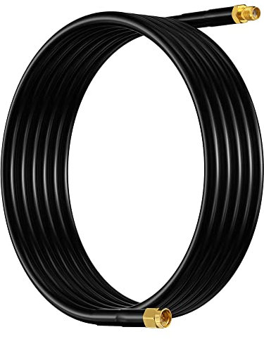 Lonlonty Cavo SMA Prolunga Antenna, 5M Cavo SMA Maschio a Femmina Prolunga, 50 Ohm Cavo Coassiale YLD195 a Bassa Perdita per 4G LTE WiFi Router Modem RTL SDR GPS ADS-B(Non per TV)