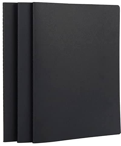 Yarotm Notizheft A4 Kariert - 3 Stück 100gsm Schreibblock Heft Kariertes 5mm - 40 Blatt Grid Notebooks Notizblock Kraft Softcover Journal - 210x297mm Notizbuch DIN A4 für Schule