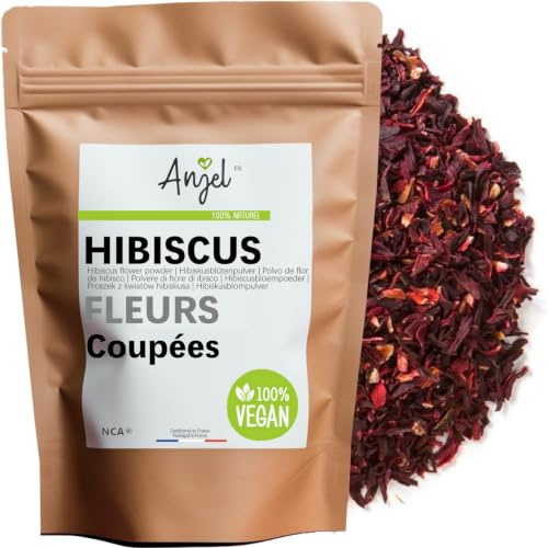 Fleurs d'Hibiscus Séchées 100% Naturel - Hibiscus Fleur Coupée Naturelle Bissap Infusion et Tisane - NCA (250)