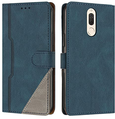 JZASES Cover per Huawei Mate 10 Lite/Nova 2I, Custodia in PU Pelle, Antiurto Libro Portafoglio Protettiva Cover Compatibile con Huawei Mate 10 Lite/Nova 2I, Blu