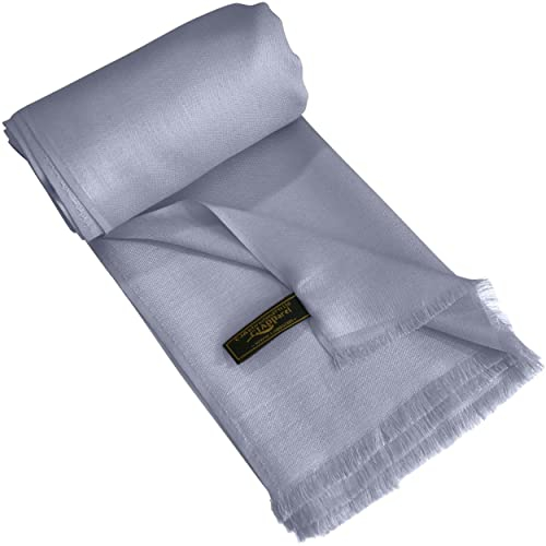 CJ Apparel Fransenschal Seconds Solid Color Design Schal Wrap Stola Überwurf Kopfbedeckung Pashmina NEU, grau, Einheitsgröße