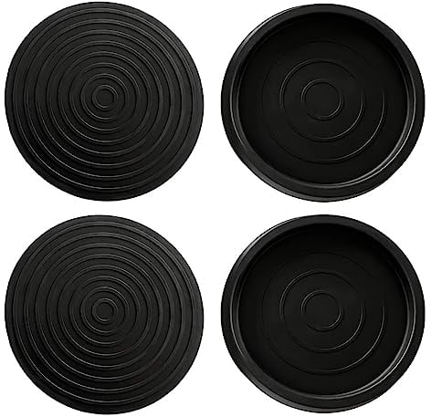 Rubber Base Castor Cups,4Pcs Furniture Castors with Non-Slip Base Floor Protectors Furniture Leg Protectors for Chair & Sofa Legs,Prevent Scratches with Our Furniture Coasters & Bed Wheel Stoppers