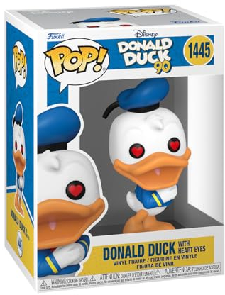 Funko POP! Disney: Donald Duck 90th - Donald Duck - (Heart Eyes) - Vinyl-Sammelfigur - Geschenkidee - Offizielle Handelswaren - Spielzeug Für Kinder und Erwachsene - TV Fans - Modellfigur Für Sammler