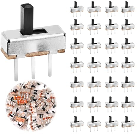 220 Pezzi Interruttore a Scorrimento, Micro Miniatura Interruttore SPDT 3 Pin 2 Posizione interruttori a scorrimento verticale,0.5A 50V DC Micro Interruttore a Scorrimento Verticale,SS12D00 G6