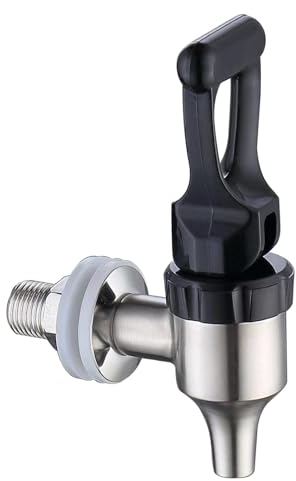 perfk Spigot for Beverage Dispenser Replacement Spigot Multipurpose Water Pitcher Faucet Stainless Steel Spigot for Water