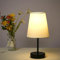 Lixada Tischlampe Wohnzimmer Nachttischlampe Touch- Dimmbar Warmweiß Licht mit Stoff Lampenschirm USB Ladefunktion, 3 Lichtfarben Led Lampe für Modern Deko Schlafzimmer,Wohnzimmer,Nachttisch