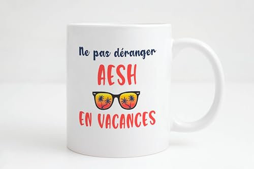 Groovy crea Mug aesh - Cadeau fin d'année scolaire aesh - Idée cadeau personnalisé aesh noël anniversaire - Mug aesh en vacances - aesh qui déchire