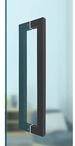 SORVA Quadratischer, rechteckiger, Flacher Edelstahl-Türgriff für den modernen Eingangsbereich, moderner Türgriff für Duschglasschiebetüren für den Innen- und Außenbereich, für Glastüren und Holzt