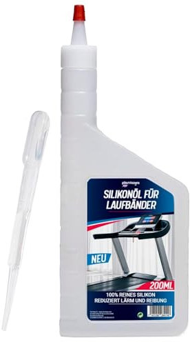 Plantawa Huile de Silicone pour Tapis de Course 200ml | Réduit le bruit et la friction et Maximise la performance. 100% Pure Lubrifiant Silicone. Préserve la durabilité du tapis de course.