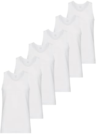 RAGNO 6 Canottiera Bipack Spalla Larga Uomo 100% Cotone 601412