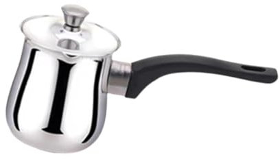 Turkish Coffee Pot Stainless Steel Milk Pots for Cooktops Universal Milk Butter Warmer Pot Coffee Pots Coffee Maker for Kitchen Home Office Stovetop Coffee Maker, 540ml