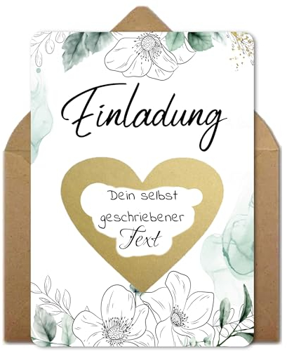 Laurea Verde Einladung | Rubbelkarte zum selber Ausfüllen mit Rubbelaufkleber | Karte zum selbst Beschriften | Geschenke für Frauen, Männder, Freundin, Freund, Partner | Kinogutschein, Reisegutschein