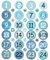 Adventskalender Aufkleber Zahlen, Adventskalender Sticker 1-24, Aufkleber Adventskalender Zahlen, Adventskalender Zahlen, für Adventskalender Basteln und Befüllen