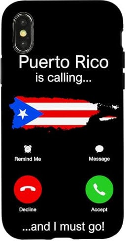 Hülle für iPhone X/XS Puerto Rico Ruft Und Ich Muss Gehen Und Boricua-flagge