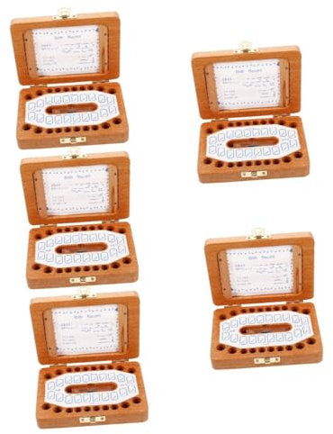 TOYANDONA 5 Teilige Box Für Babyzähne Zahnboxen Für Verlorene Zähne Für Kinder Organizer Für Erste Zähne Andenken Organizer Zahnschoner Babyzahn Etui Für Kinder Andenken