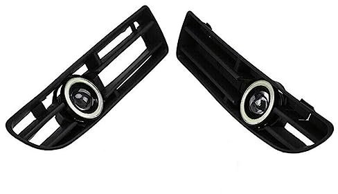 SUSHUANG Für Jetta Für Bora MK4 1999-2004 1 Paar Nebelscheinwerfer Angel Eyes Lampe Frontschürze Grille Grill Abdeckung Mit Draht Kit Auto-Frontgrill