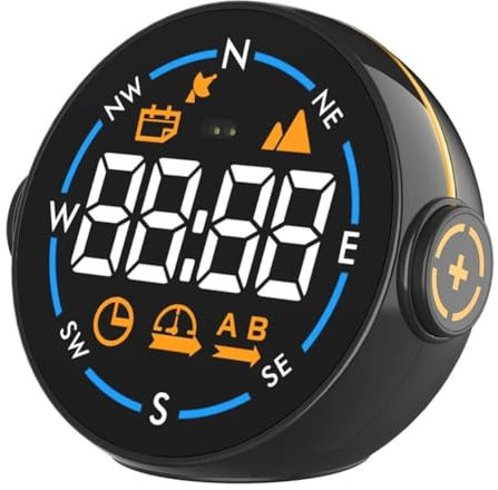 Puleuroy Auto-Up-Display GPS Intelligentes Messgerät Geschwindigkeitsanzeige Intelligente Bewegungserkennung Höhenmesser Geeignet für Alle Autos