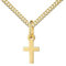 JEVELION Taufkreuz 750 Gold Kreuzanhänger Goldkreuz für Damen und Kinder Kettenanhänger 18 Karat Gelbgold