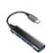 MIXEL Lightening To 4port USB Hub, Aluminum USB Hub, Portable & Lightweight Design, Ideal To Transfer Large Files, 5 Gigabits Per Second,