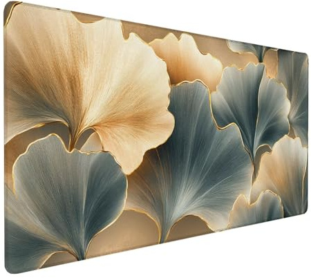 Mauspad grau Mauspad XXL Anlage Groß Size Schreibtischunterlage 600x300x3mm Gaming Mousepad, mit Vernähte Kanten Wasserdicht Mauspads Tisch-Schutz Unterlage für Büro/Home, Geschenke für Männer XZ-243