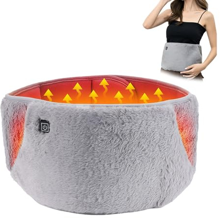 Heat Pads for Period Pain Relief USB Powered Period Heat Pad with 3 Temperature Settings Adjustable Straps Machine Washable for Waist and Hand